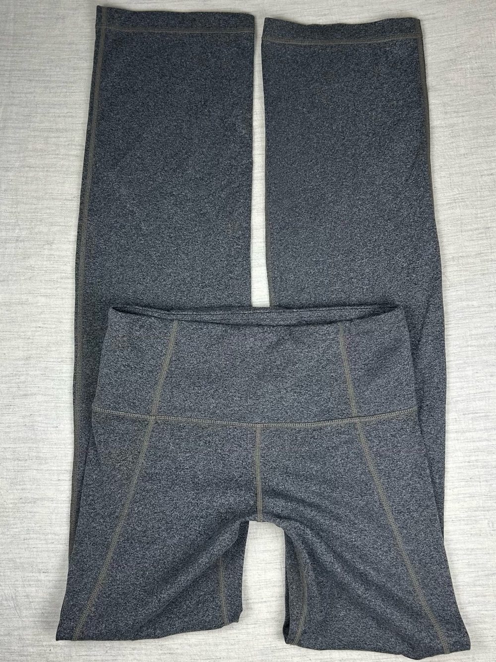 Athleta Small Tall Gray Heather High Rise Full Length Leggings 33” Inseam